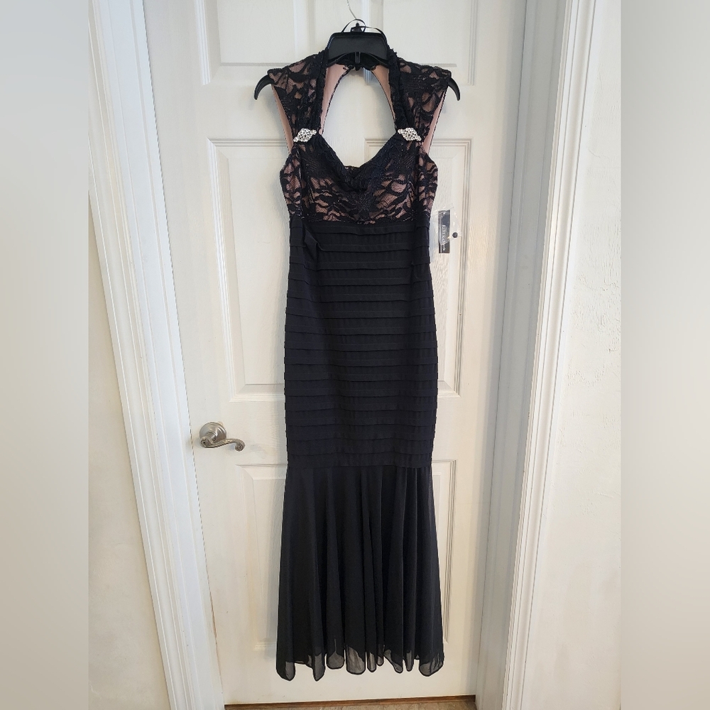R&M Richards Black Evening Gown